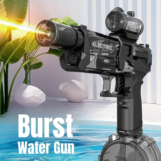 Elektrisk Vattenpistol med LED – Automatisk, Stor Tank & Självsugande – För Barn & Utomhuslek