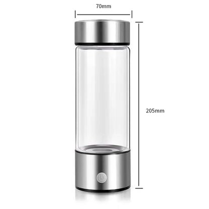 Elektrisk Vätevattenflaska 420ml – Portabel Vätegenerator med Titanfilter | Antioxidant Dryck för Energi & Immunförsvar